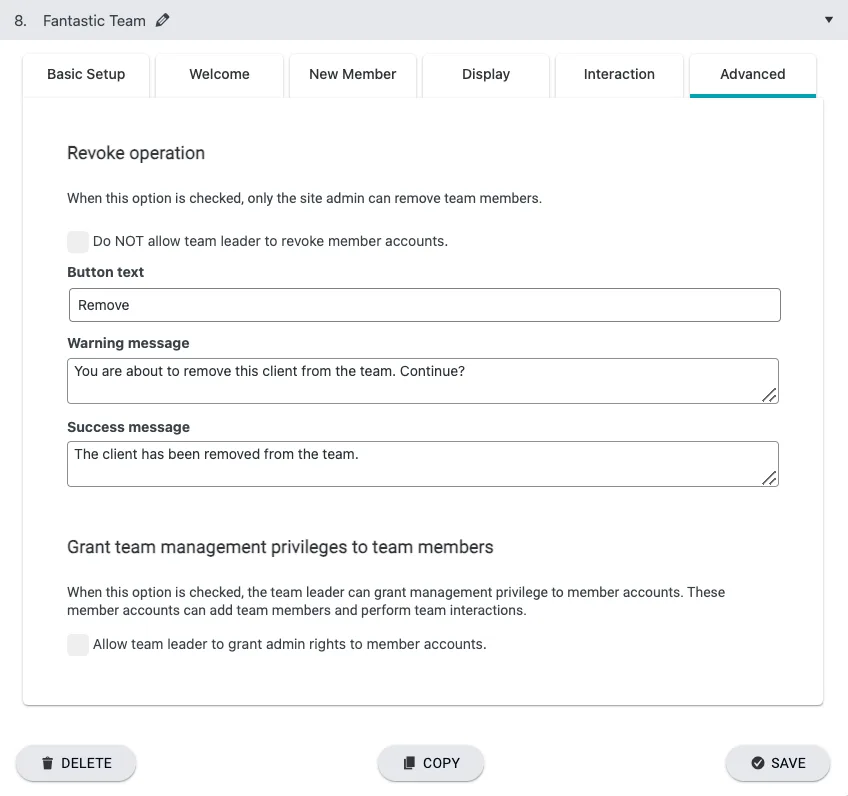 Advanced Team Features in AccessAlly | KB AccessAlly