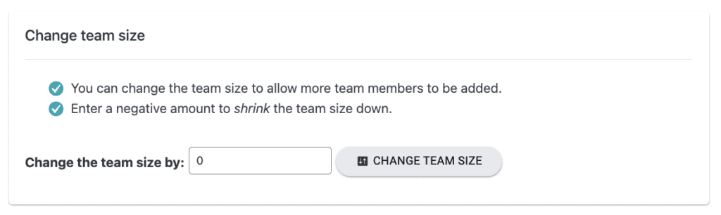 Change Team Size in AccessAlly | KB AccessAlly