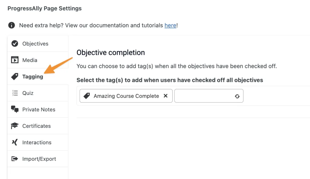 ProgressAlly Tagging in AccessAlly