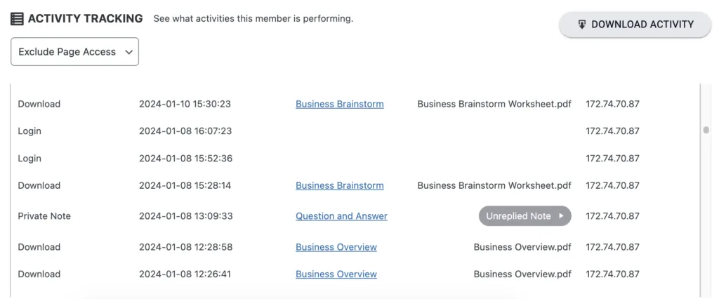 Activity Tracking with ProgressAlly in AccessAlly