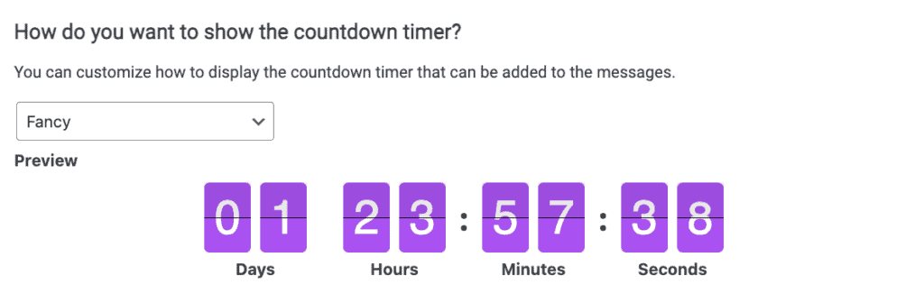 Design Countdown timer in AccessAlly