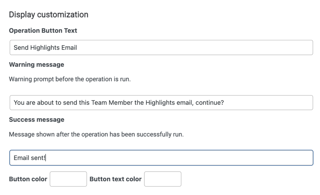 Display Customization Options in AccessAlly